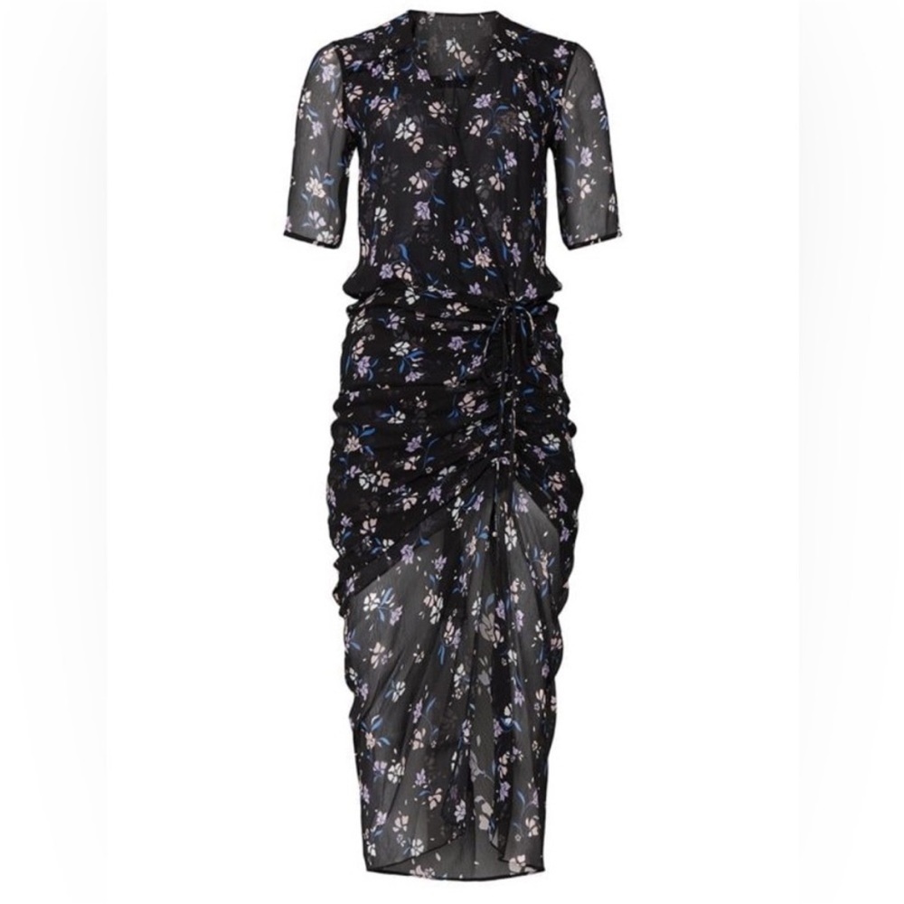 Veronica Beard Mariposa Windswept-Floral Dress